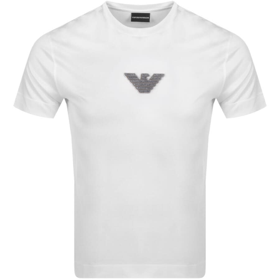 Alternative Image for ProductEmporio Armani Crew Neck Logo T Shirt White1
