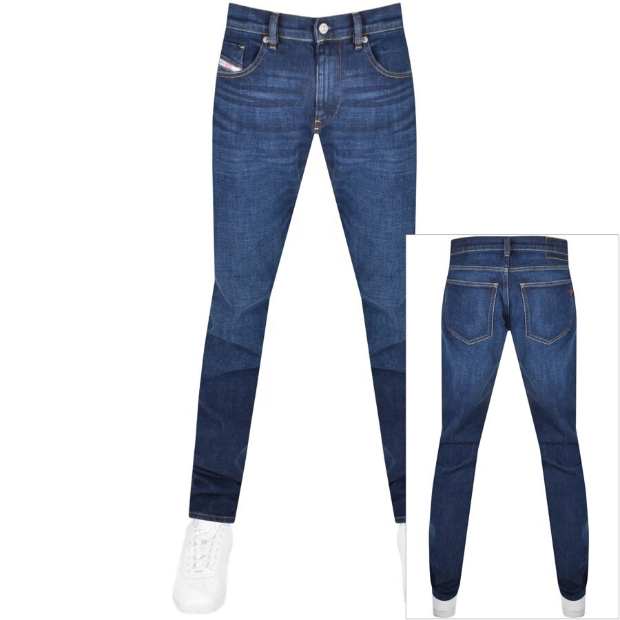 Alternative Image for ProductDiesel D Strukt Slim Fit Jeans Navy1