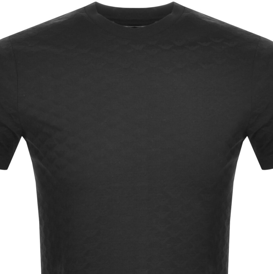 Alternative Image for ProductEmporio Armani Crew Neck Logo T Shirt Black2