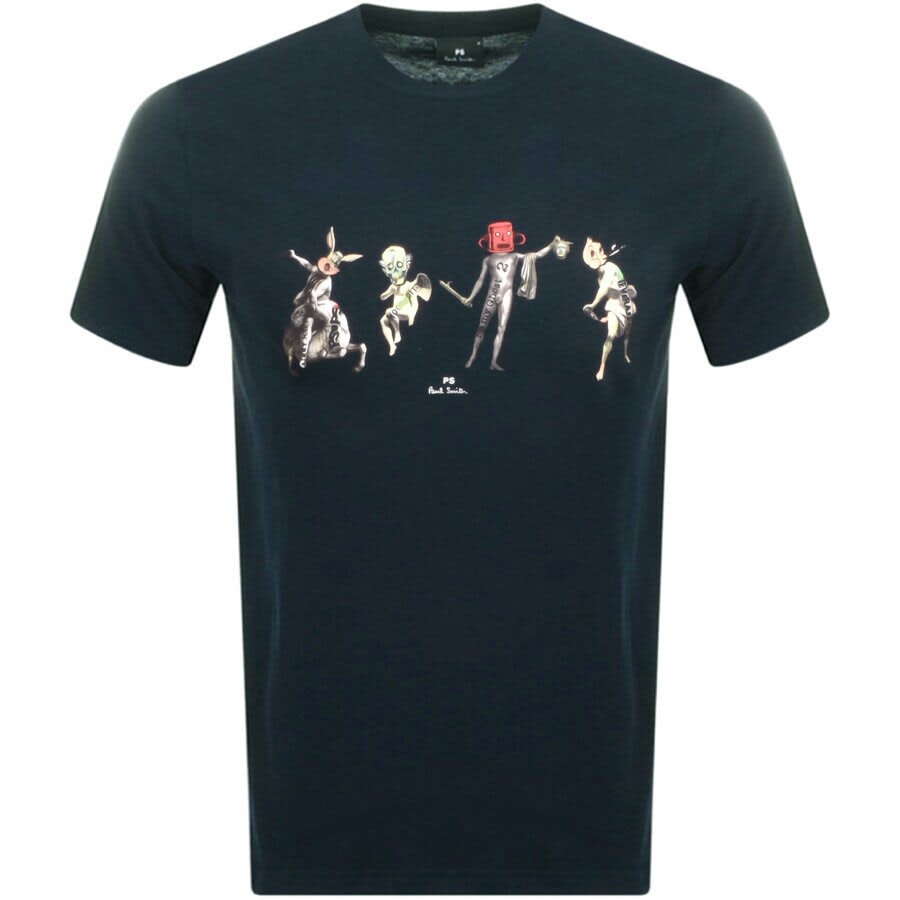 Alternative Image for ProductPS By Paul Smith Creatures T Shirt Navy1