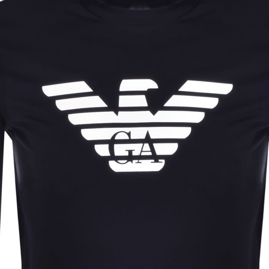 Alternative Image for ProductEmporio Armani Long Sleeved T Shirt Navy3