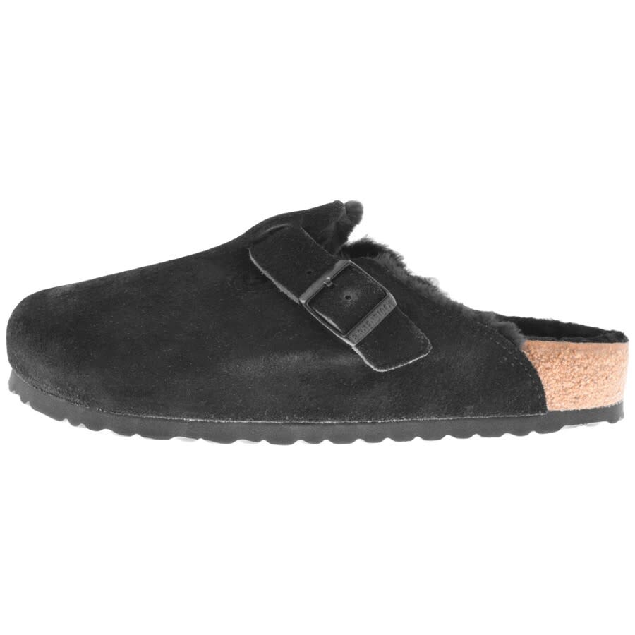 Alternative Image for ProductBirkenstock Boston VL Suede Mules Black2