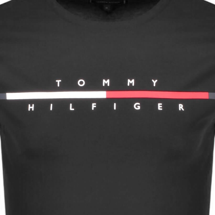 Alternative Image for ProductTommy Hilfiger Corp Split Logo T Shirt Black3