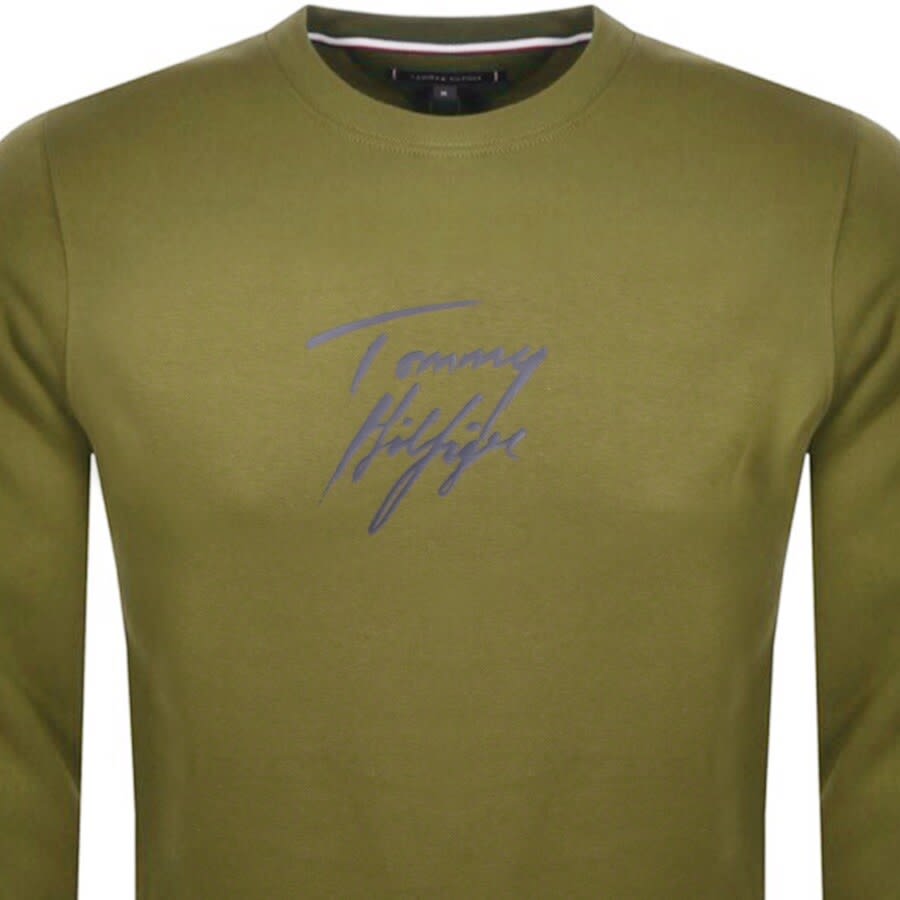 Alternative Image for ProductTommy Hilfiger Logo Sweatshirt Green2