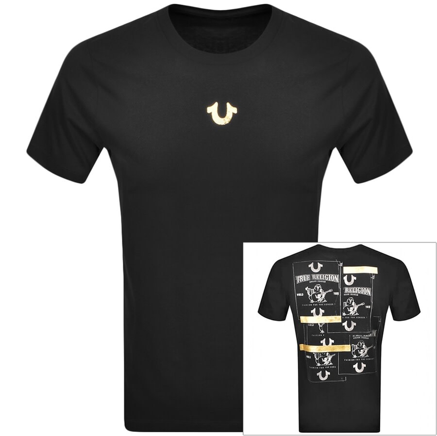 Alternative Image for ProductTrue Religion Buddha Contrast Logo T Shirt Black1