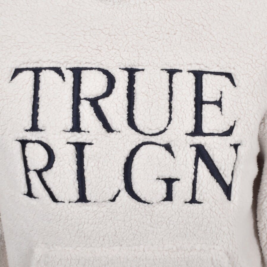 Alternative Image for ProductTrue Religion Sherpa Pullover Hoodie Cream3