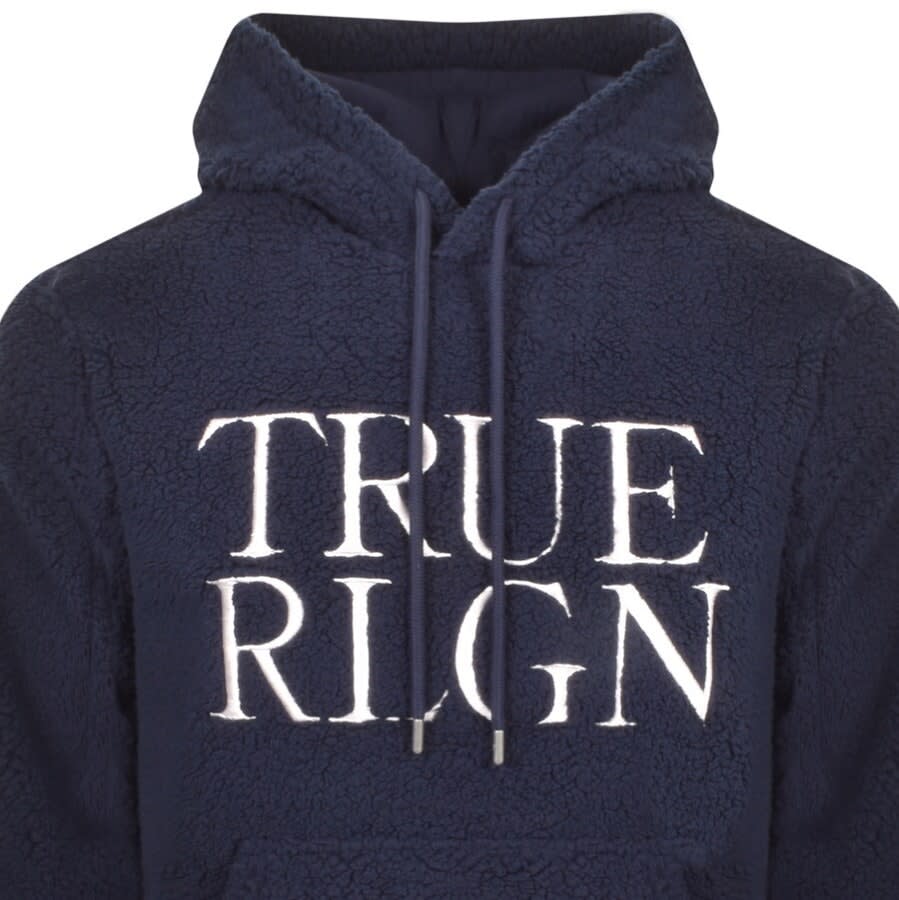 Alternative Image for ProductTrue Religion Sherpa Pullover Hoodie Navy2