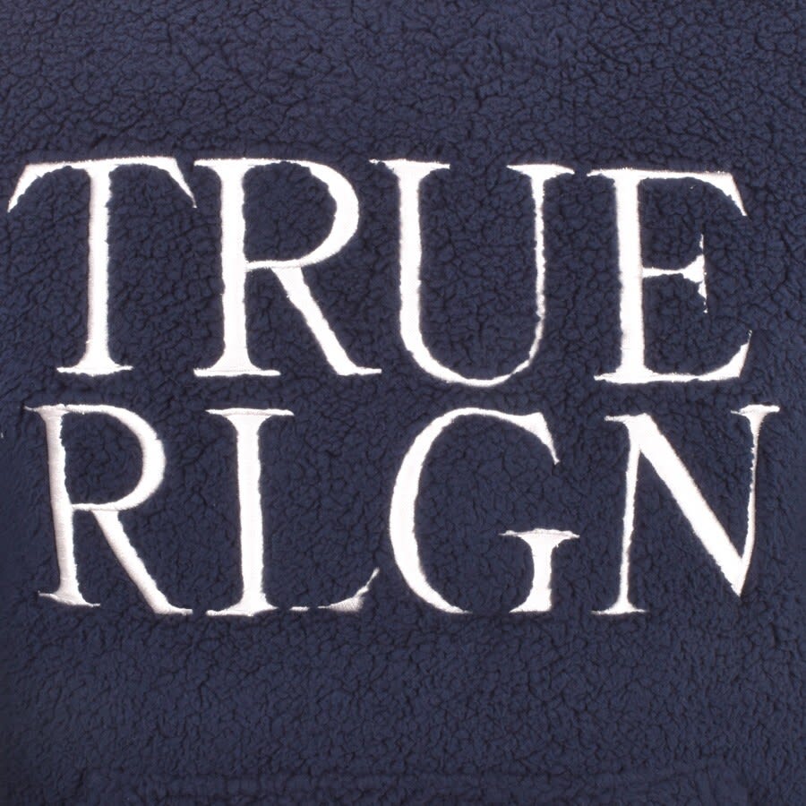 Alternative Image for ProductTrue Religion Sherpa Pullover Hoodie Navy3