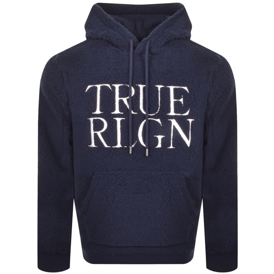 Alternative Image for ProductTrue Religion Sherpa Pullover Hoodie Navy1