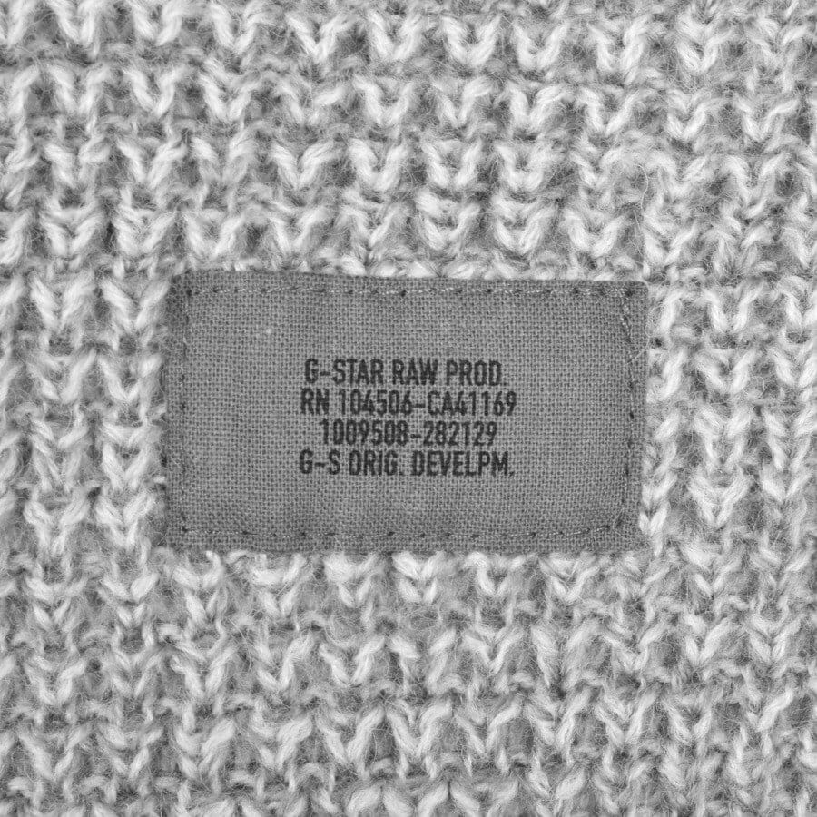 Alternative Image for ProductG Star Raw Half Zip Knit Jumper Grey3