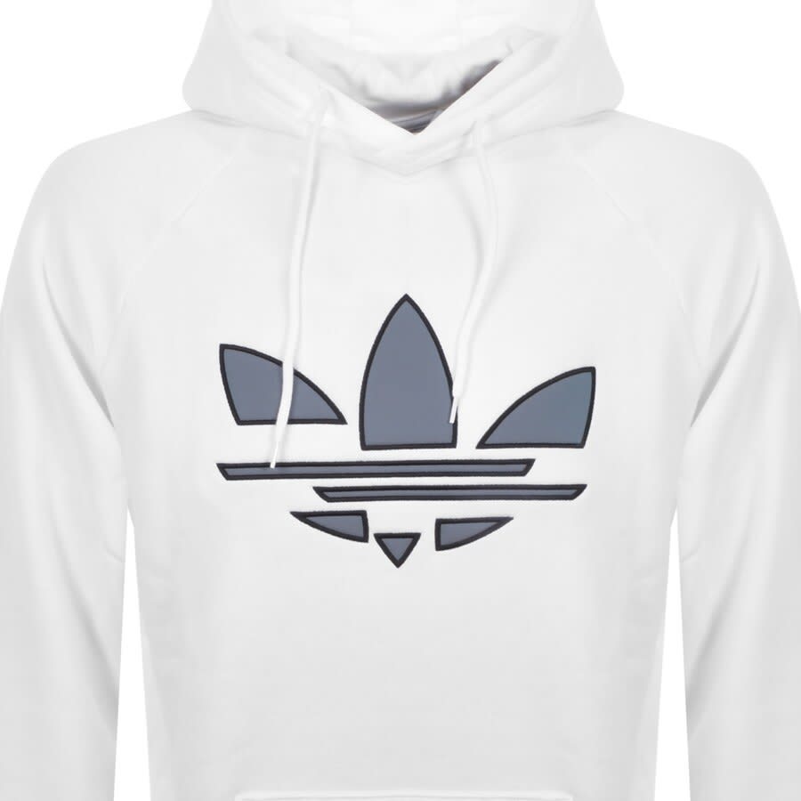 Alternative Image for Productadidas Originals Shattered Trefoil Hoodie White2