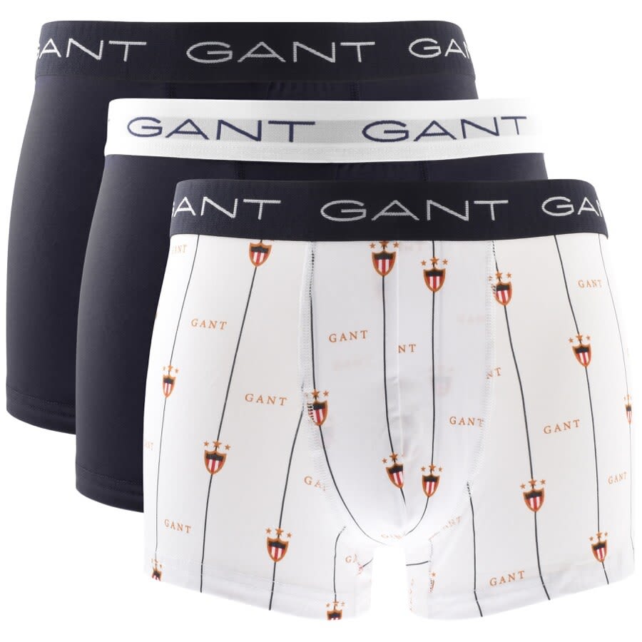 Alternative Image for ProductGant Three Pack Stretch Boxer Trunks White1
