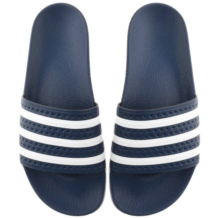 adidas navy sliders
