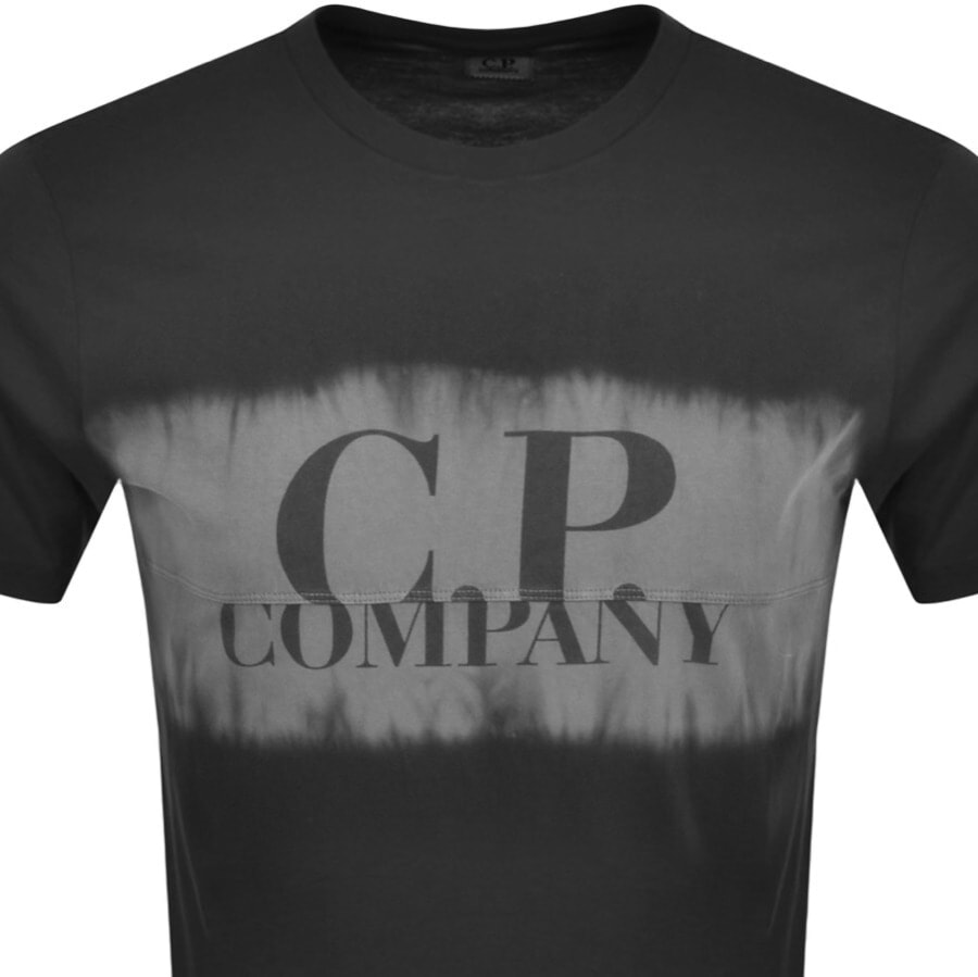 Alternative Image for ProductCP Company Tie Dye Logo T Shirt Black2