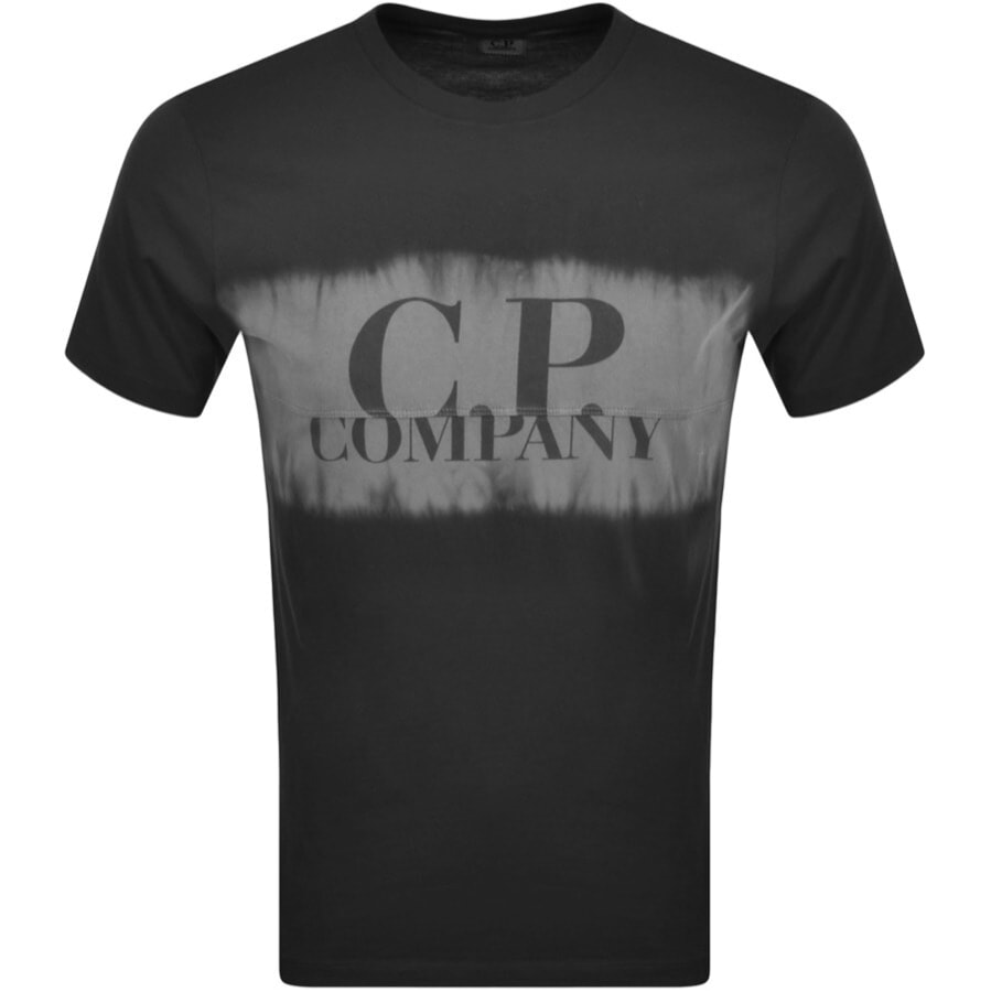 Alternative Image for ProductCP Company Tie Dye Logo T Shirt Black1