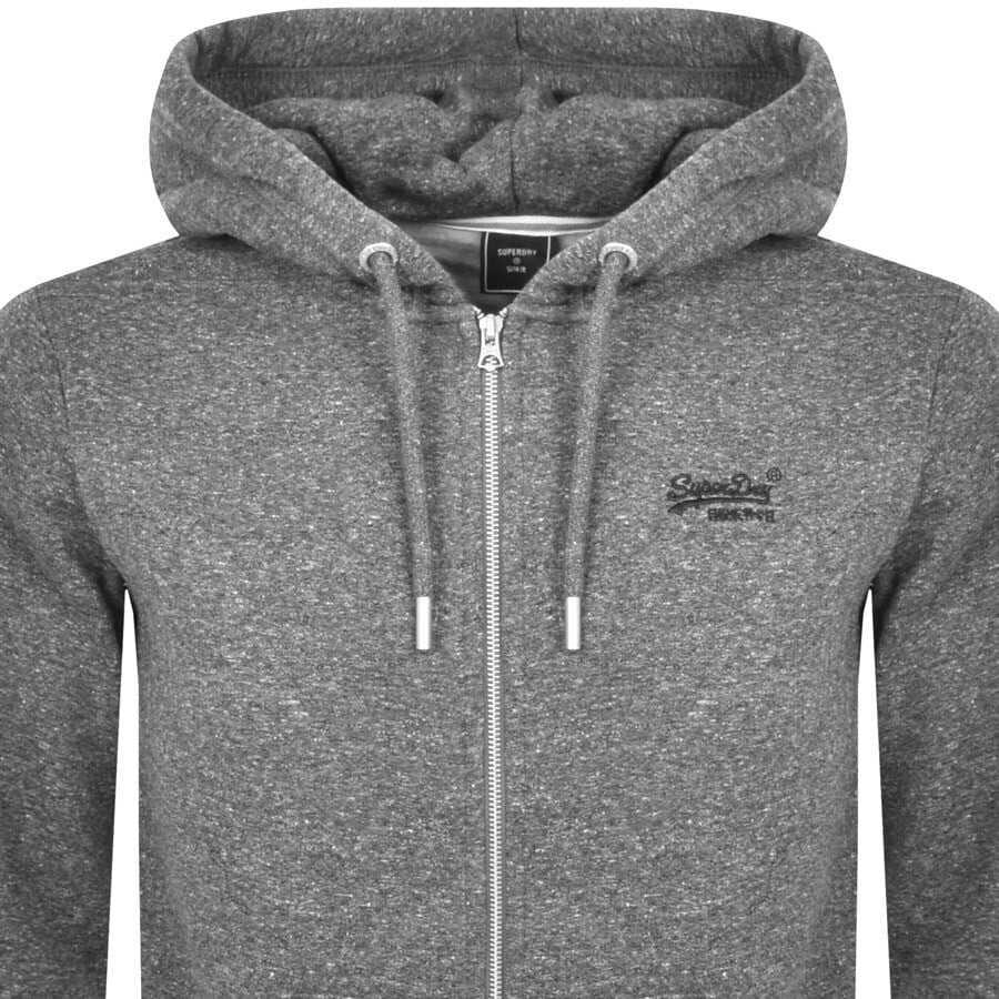 Alternative Image for ProductSuperdry Classic Full Zip Hoodie Grey2