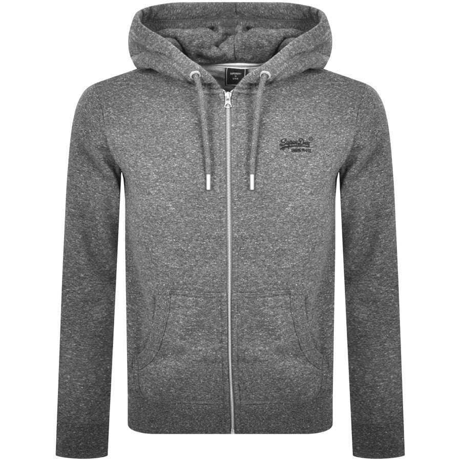 Alternative Image for ProductSuperdry Classic Full Zip Hoodie Grey1