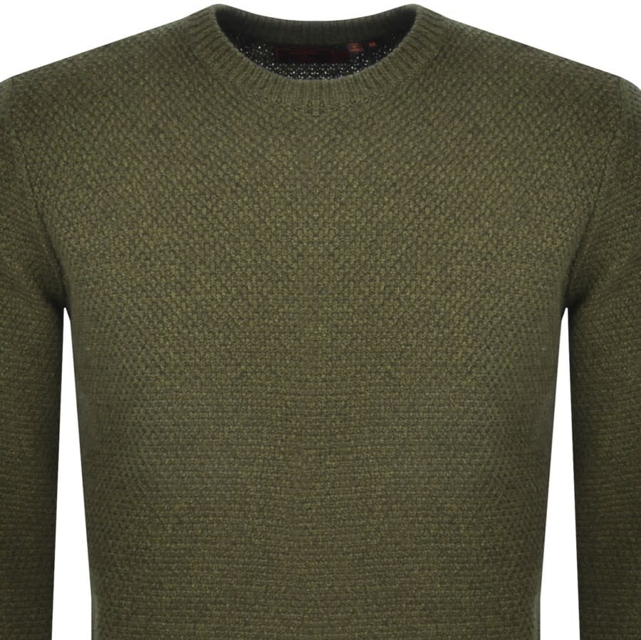 Alternative Image for ProductSuperdry Twist Crew Knit Jumper Green2