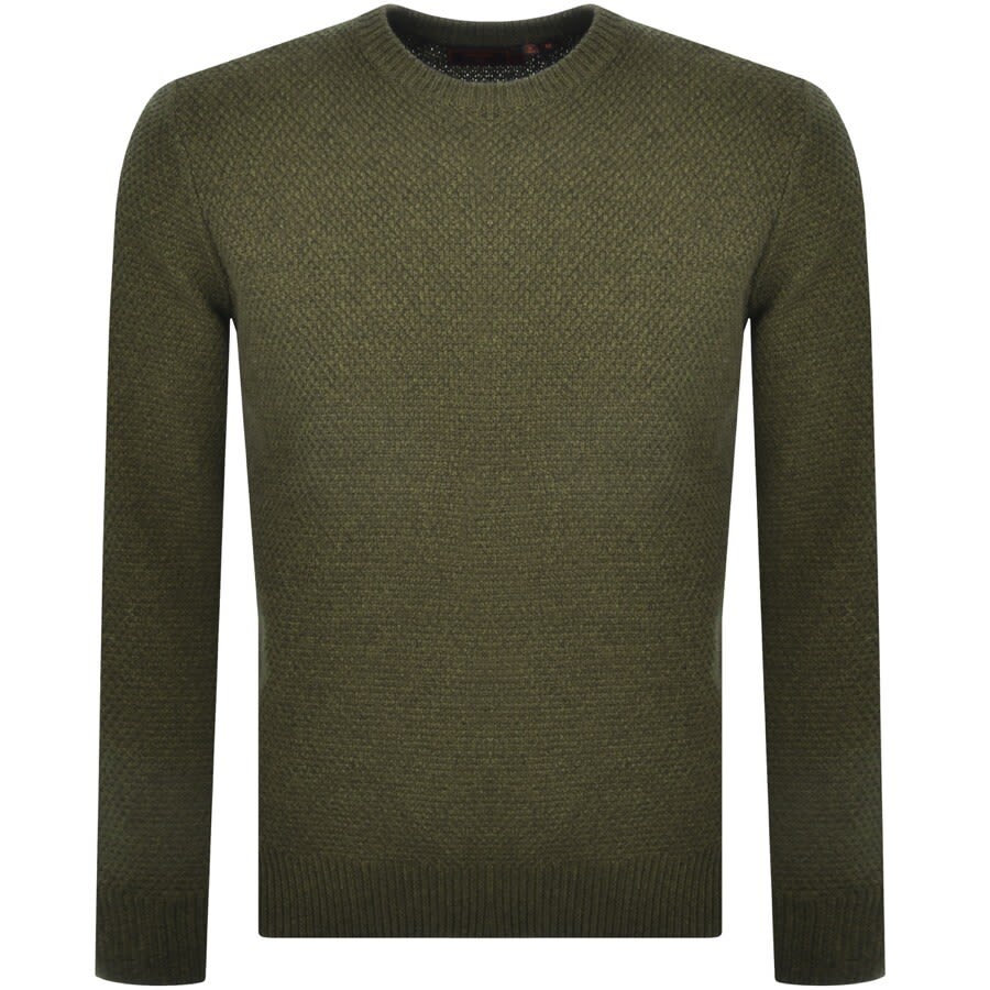 Alternative Image for ProductSuperdry Twist Crew Knit Jumper Green1
