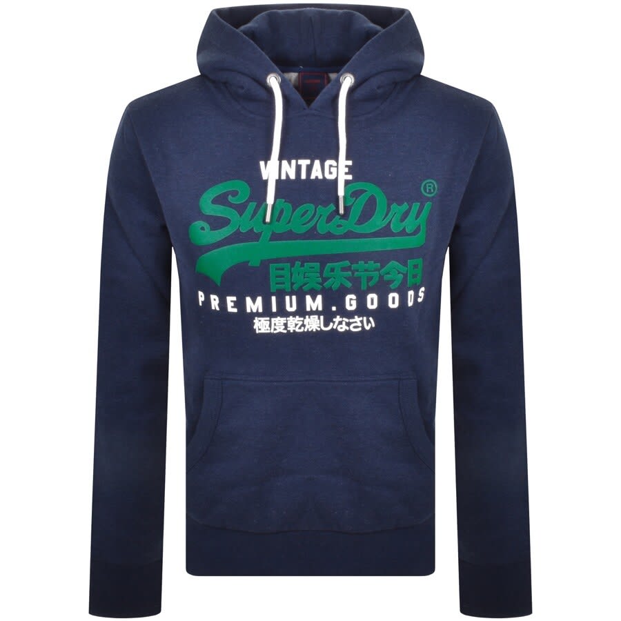 Alternative Image for ProductSuperdry Logo Hoodie Navy1