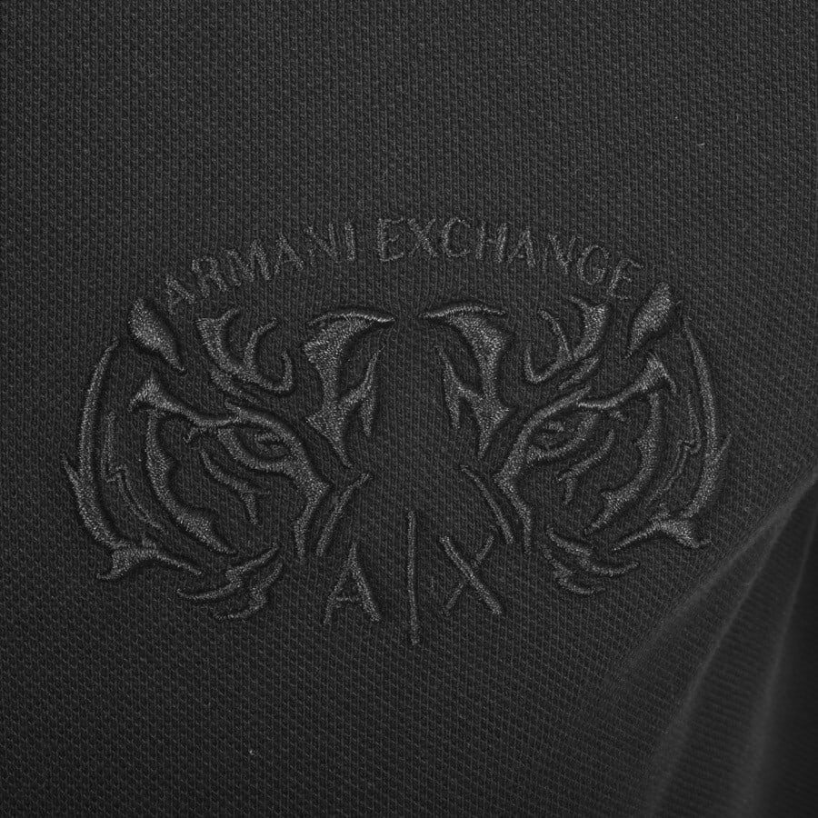 Alternative Image for ProductArmani Exchange Tiger Logo Polo T Shirt Black3