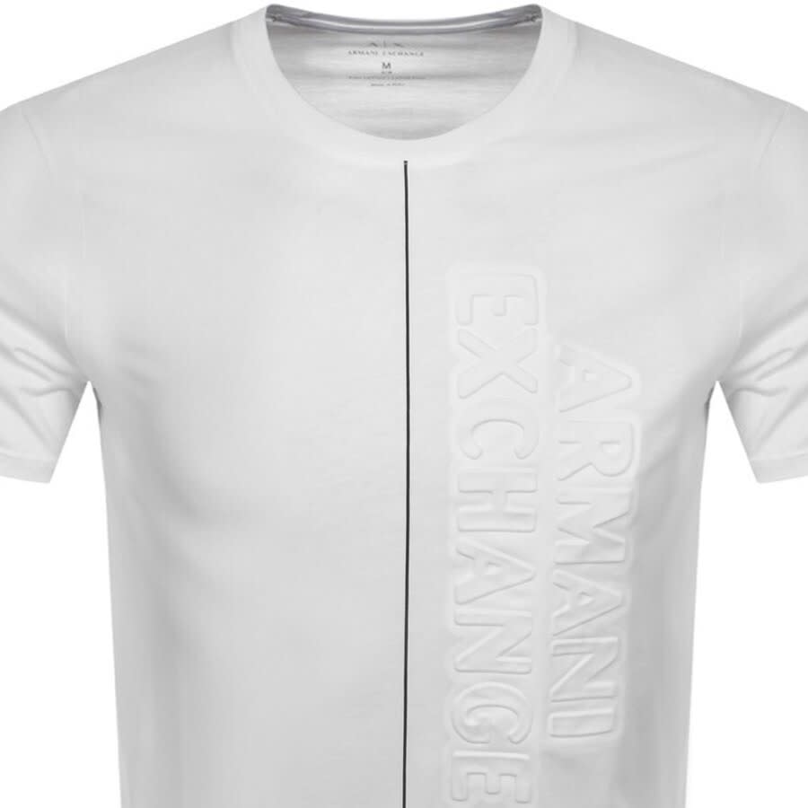 Alternative Image for ProductArmani Exchange Crew Neck Logo T Shirt White2