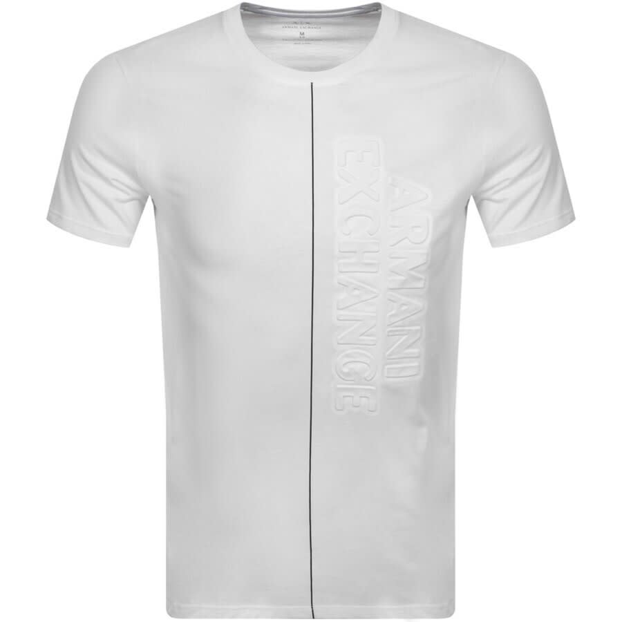Alternative Image for ProductArmani Exchange Crew Neck Logo T Shirt White1