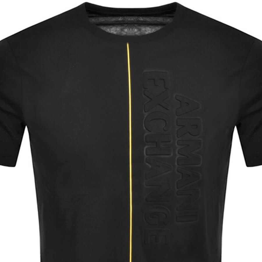 Alternative Image for ProductArmani Exchange Crew Neck Logo T Shirt Black2