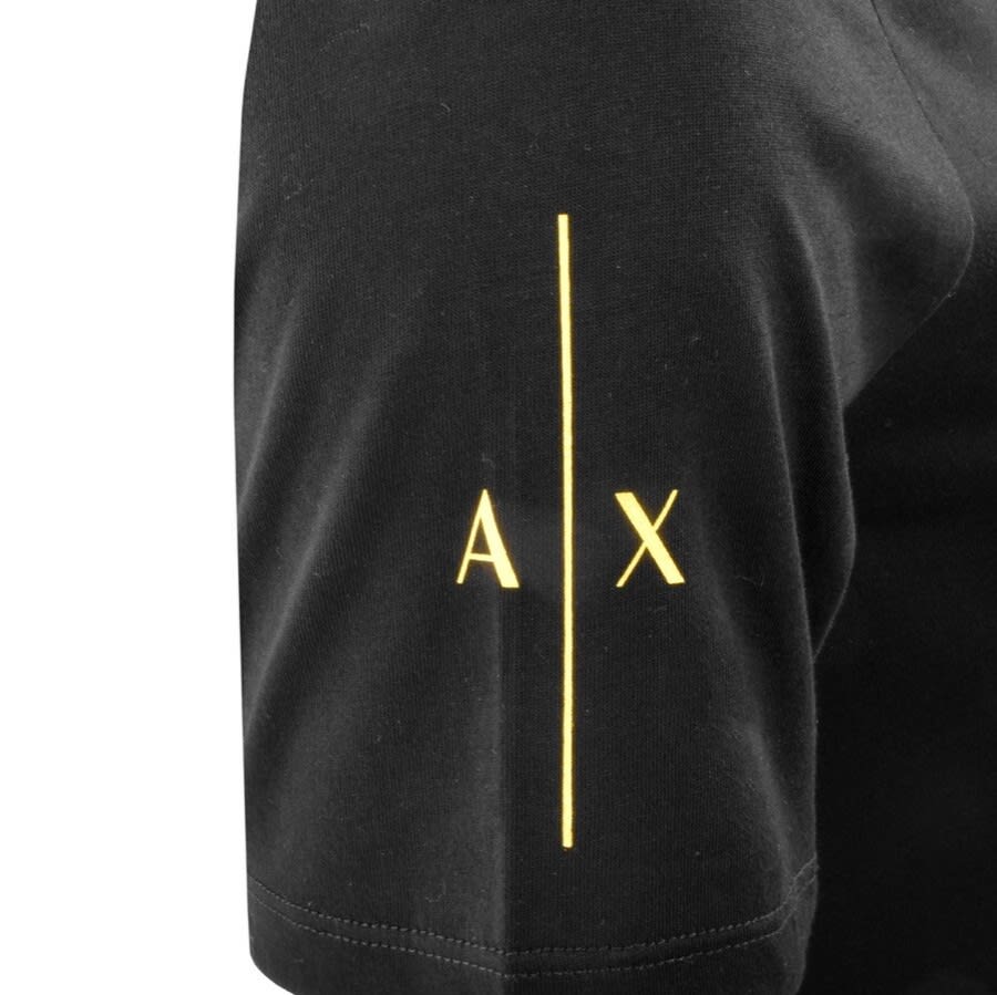 Alternative Image for ProductArmani Exchange Crew Neck Logo T Shirt Black3