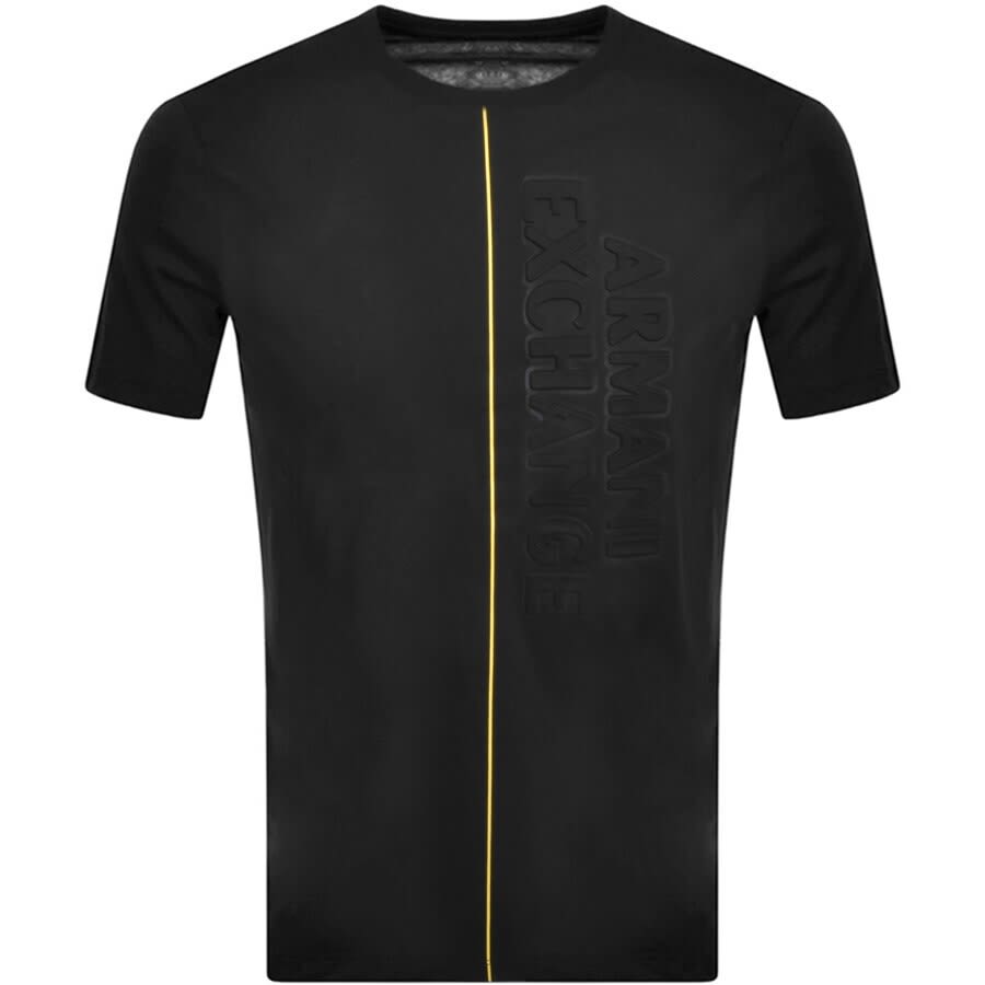 Alternative Image for ProductArmani Exchange Crew Neck Logo T Shirt Black1