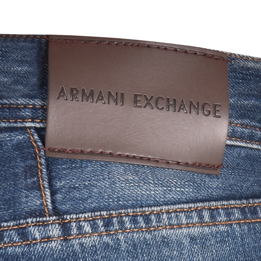 Alternative Image for ProductArmani Exchange J13 Slim Fit Mid Wash Jeans Blue3