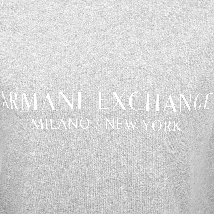 Alternative Image for ProductArmani Exchange Crew Neck Logo Sweatshirt Grey3