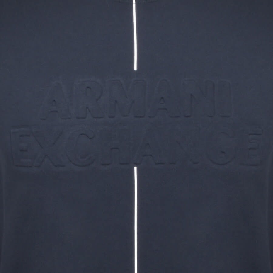 Alternative Image for ProductArmani Exchange Crew Neck Logo Sweatshirt Navy3