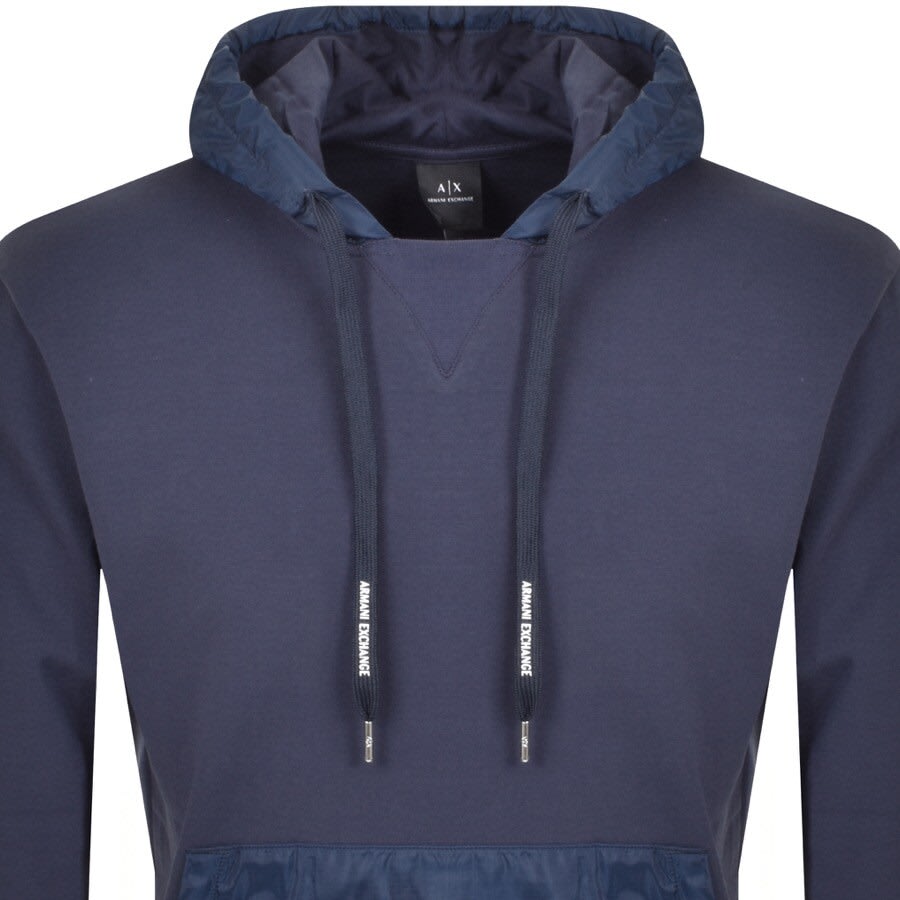 Alternative Image for ProductArmani Exchange Logo Hoodie Navy2