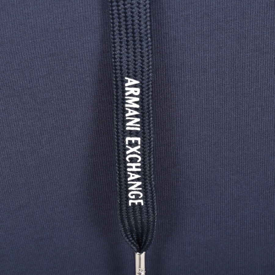 Alternative Image for ProductArmani Exchange Logo Hoodie Navy3