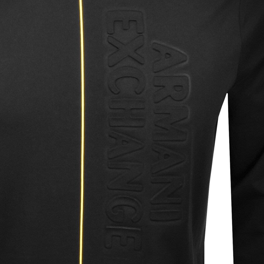 Alternative Image for ProductArmani Exchange Long Sleeve Logo T Shirt Black3