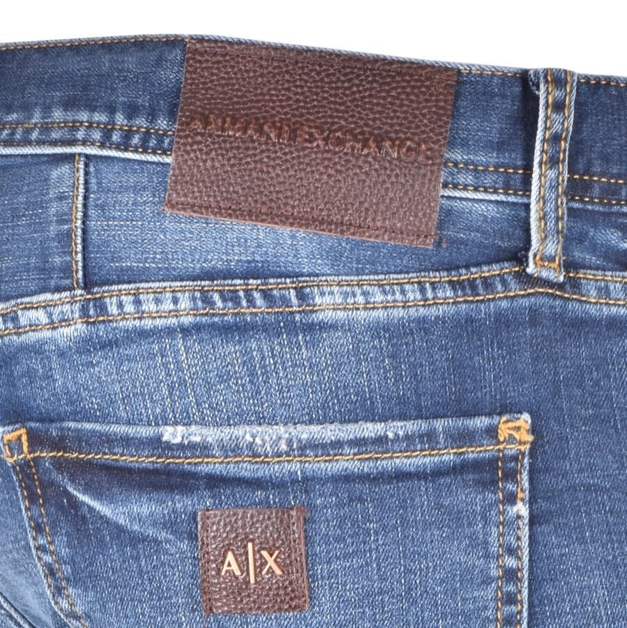 Alternative Image for ProductArmani Exchange J13 Slim Fit Mid Wash Jeans Blue3