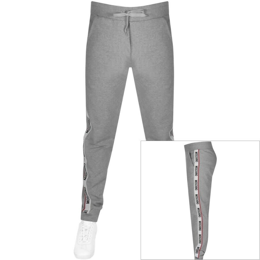 Alternative Image for ProductMoschino Logo Jogging Bottoms Grey1
