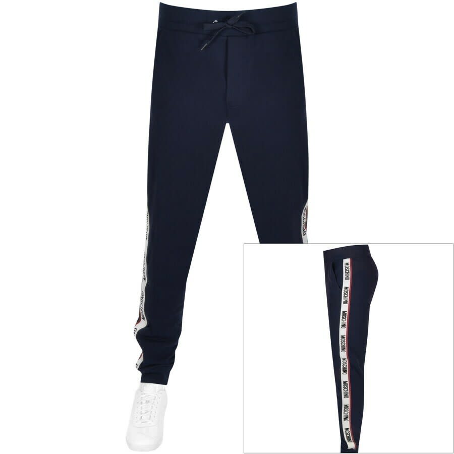Alternative Image for ProductMoschino Logo Jogging Bottoms Navy1