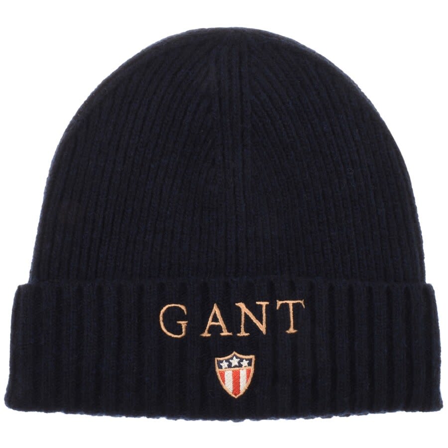 Alternative Image for ProductGant Wool Beanie Hat And Scarf Gift Set Navy2