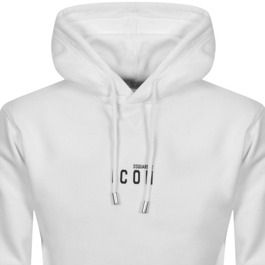 Alternative Image for ProductDSQUARED2 Mini Icon Logo Hoodie White2