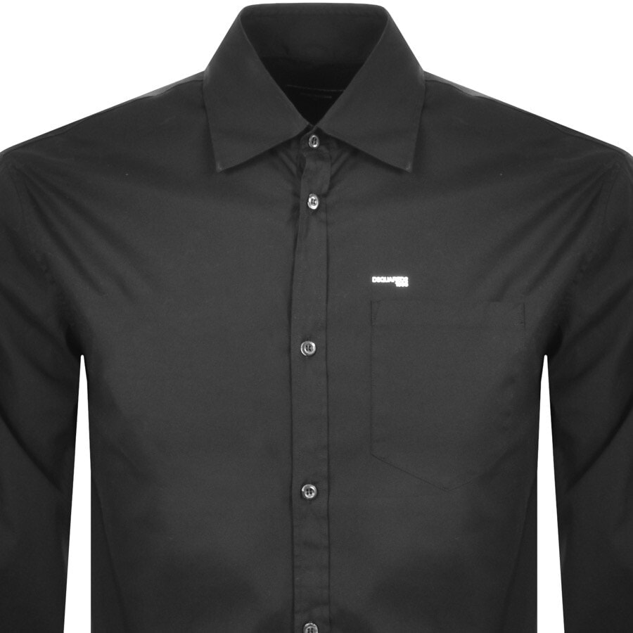 Alternative Image for ProductDSQUARED2 Mini Logo Long Sleeve Shirt Black2