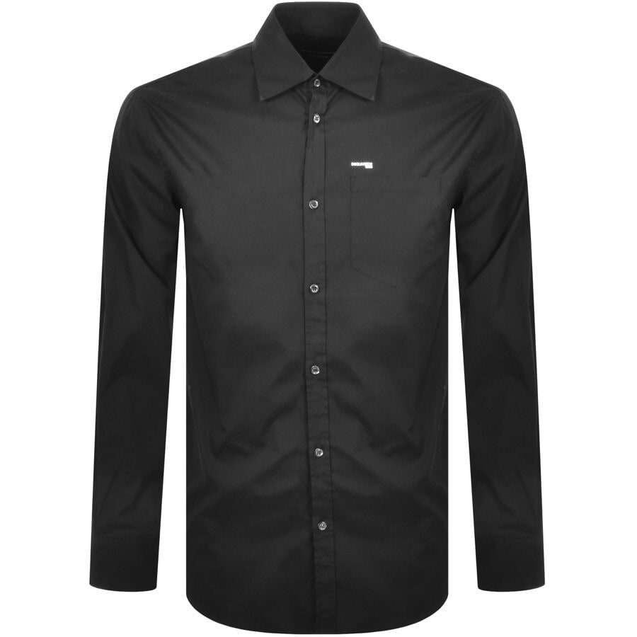 Alternative Image for ProductDSQUARED2 Mini Logo Long Sleeve Shirt Black1