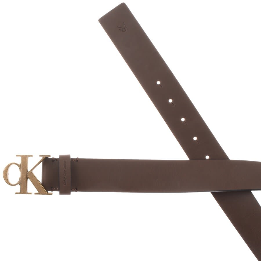 Alternative Image for ProductCalvin Klein CK Logo Belt Brown2
