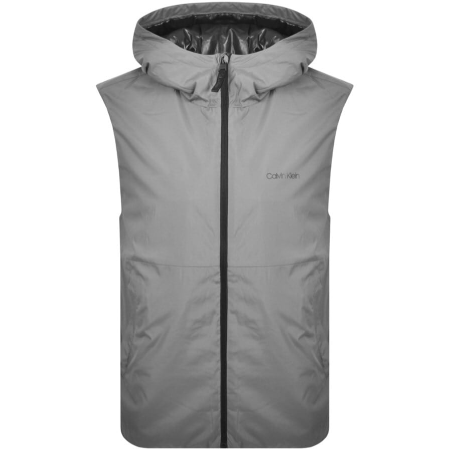 Alternative Image for ProductCalvin Klein Full Zip Lightweight Gilet Grey1