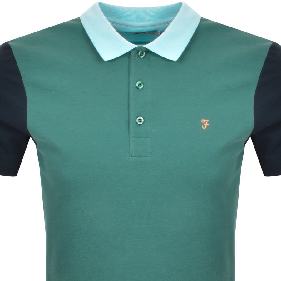 Alternative Image for ProductFarah Vintage Rose Short Sleeve Polo T Shirt Green2