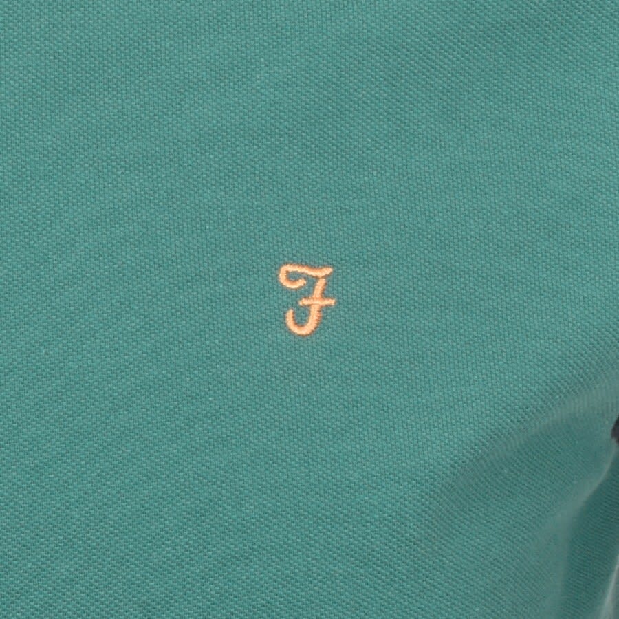 Alternative Image for ProductFarah Vintage Rose Short Sleeve Polo T Shirt Green3