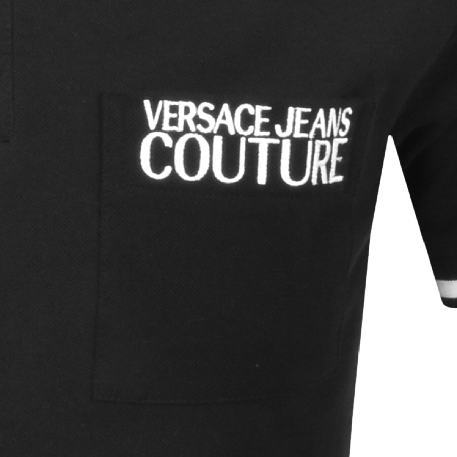 Alternative Image for ProductVersace Jeans Couture Polo T Shirt Black3