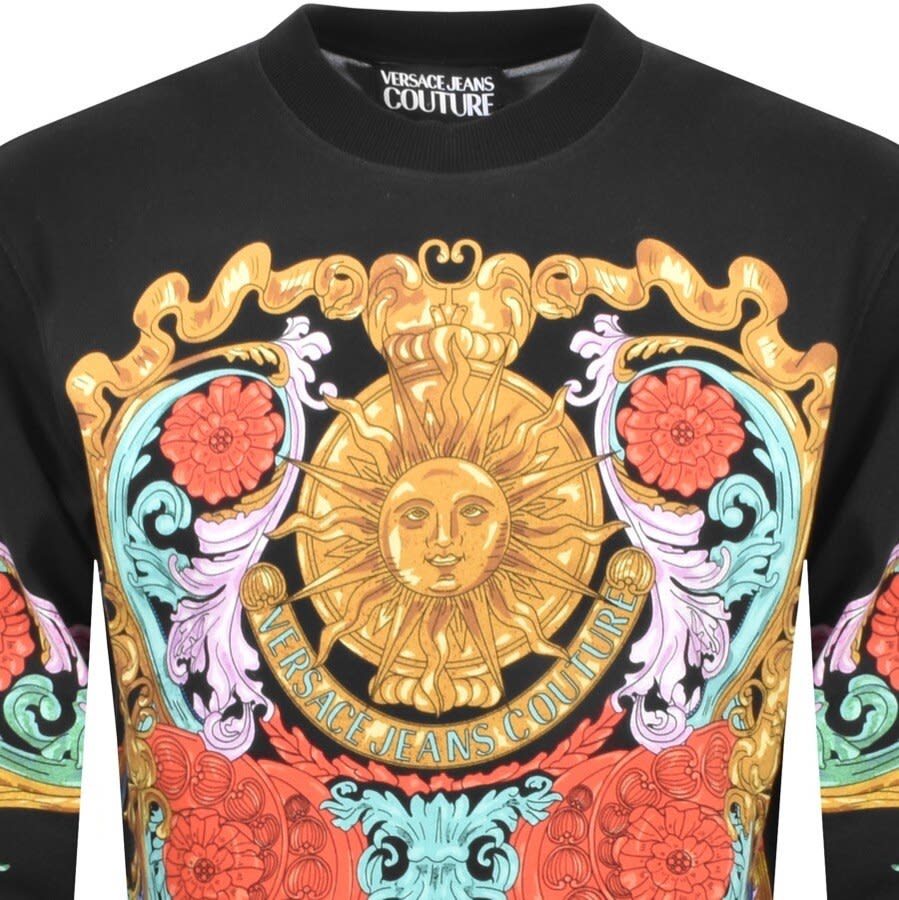 Alternative Image for ProductVersace Jeans Couture Logo Sweatshirt Black2