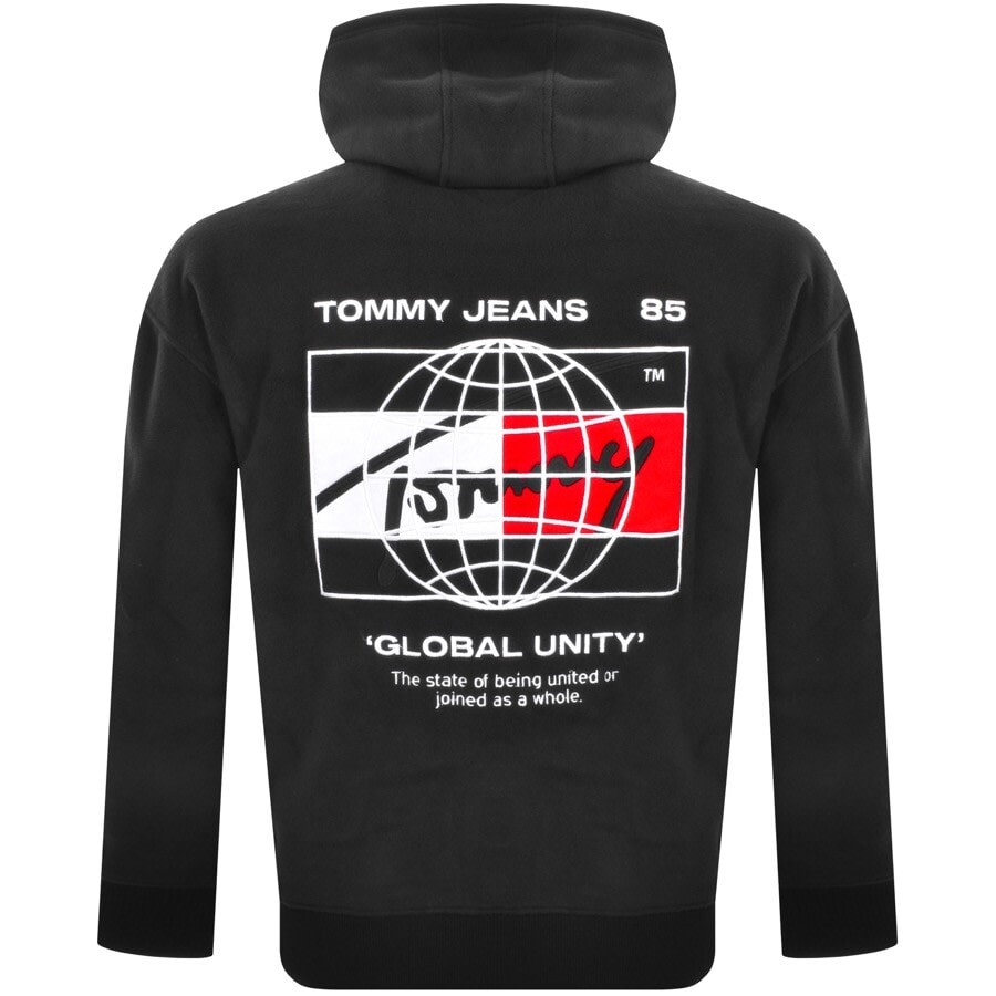 Alternative Image for ProductTommy Jeans Logo Fleece Hoodie Black3